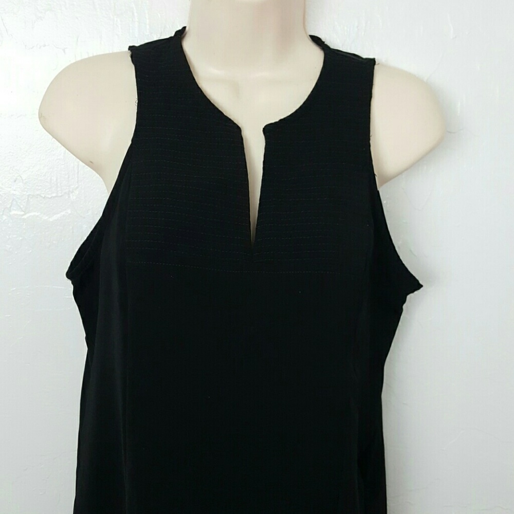 41 Hawthorn Women’s XS Black Blouse Top Short Sleeve Capsule Wardrobe